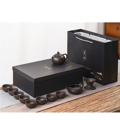 Chinese Kung Fu Purple Clay Tea Set with Teapot and Cups