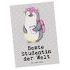 Mr. & Mrs. Panda Postcard, Penguin – World's Best Female Student view 1