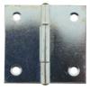 1 x Galvanized Rolled Hinge, 38 x 38 mm, Angular Design, Furniture/Door Hinge view 2