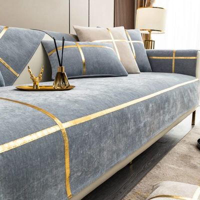 SDNAM Sofa Cover, Waterproof, Anti-Slip, 1–4 Seater, L-Shaped Sofa Throw (#24, 90 × 160 cm, 1 Piece)