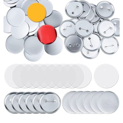 Aflytep 100-Piece 58 mm Round Button Badge Set, Metal Button Parts, Virgo