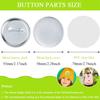 Aflytep 100-Piece 58 mm Round Button Badge Set, Metal Button Parts, Virgo view 2