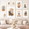 HLSHOE Monstera Plant Vase Abstract Geometric Nordic Canvas Wall Art, Color 4, 40 x 50 cm, Unframed view 2