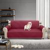 Granbest Waterproof 3-Seater Sofa Cover, Non-Slip, Washable, Wine Red view 2