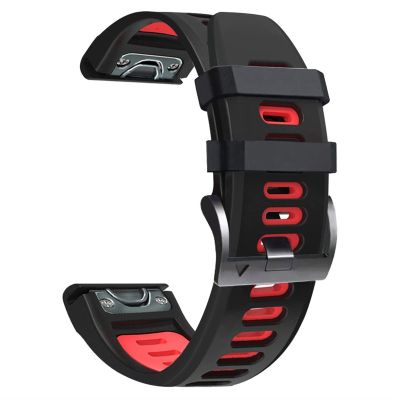 KAVJU 26/22/20 mm Quick-Release Silicone Watch Band for Garmin Fenix, Agate