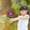 Stained Glass Window Hanging, Honeycomb, Multicolor Butterfly and Bee Garden Ornament, #1 (A, One Size) view 2