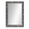 CLAMARO Baroque-Style Wall Mirror, 45 x 100 cm, Black Gray Silver view 1