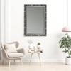 CLAMARO Baroque-Style Wall Mirror, 45 x 100 cm, Black Gray Silver view 2