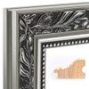 CLAMARO Baroque-Style Wall Mirror, 45 x 100 cm, Black Gray Silver view 4