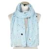 ARTQ Women's Blue Moon-and-Star Scarf – Soft, Warm, Durable Fashion Accessory view 1