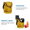 HOHODIY Golden Cluster of Fish Lunch Bag, Lightweight Reusable Lunch Bag for Women and Men view 2