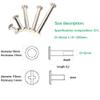 FEEIMOL Chicago Binding Screws, Nickel-Plated Round-Head Book Screws, M5 x 85 mm (8 pcs) view 4