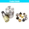 100PCS Double-Cap Rivets + 1 Set Installation Press Dies, Gunmetal Black, 6.6mm view 3