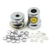 100-Piece Aluminum Round Fabric-Covered Buttons with Plastic Backs and 1 Tool, #16 view 1