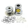 100-Piece Aluminum Round Fabric-Covered Buttons with Plastic Backs and 1 Tool, #16 view 2