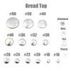 100-Piece Aluminum Round Fabric-Covered Buttons with Plastic Backs and 1 Tool, #16 view 4