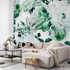 decomonkey Premium Flower Photo Wallpaper, 250 x 175 cm, XL, Rose Green, Nonwoven view 2