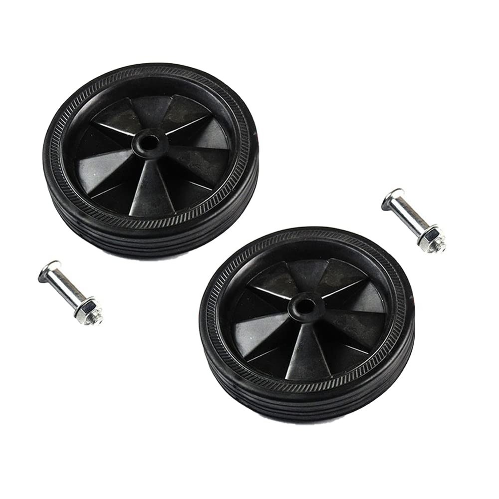 Air Compressor Casters, 12.7–15.2 cm, Shock-Absorbing, Non-Slip, Quiet, Black