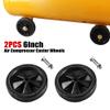 Air Compressor Casters, 12.7–15.2 cm, Shock-Absorbing, Non-Slip, Quiet, Black view 3