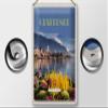 FEMER Metal Sign, Travel 20 x 30 cm, Lake Geneva, Vacation, Love of Nature, Ferris Wheel view 2