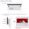TBOUOBT Wall-Mounted Mail Organizer and Key Holder with Hooks, Cartoon Santa view 4