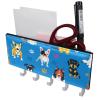 TBOUOBT Wall-Mounted Mail Organizer, Key Holder with Mail Holder and 5 Hooks, Many Dogs Cartoon view 1