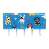 TBOUOBT Wall-Mounted Mail Organizer, Key Holder with Mail Holder and 5 Hooks, Many Dogs Cartoon view 2