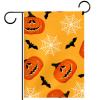 Double-Sided Waterproof Halloween Pumpkin Bat Garden Flag, 12 x 18 in view 1