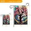 28 x 40 in Double-Sided Waterproof Garden Flag, Abstract Tree view 3