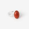 ARTQ Red Jasper Natural Stone Ring with Geometric Shapes view 1