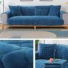 YWQJL Velvet Quilted Sofa Cover for L-Shaped Sofas, Dark Blue, 70 x 90 cm view 4