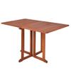 Spetebo Folding Eucalyptus Wood Garden Table, 120 x 70 cm, Rectangular view 1