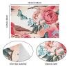 Fabric Placemats, Washable, 6-Piece Set, Pink Floral Design view 3