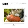 Fabric Placemats, Washable, Set of 6, Autumn Cats and Pumpkins view 4