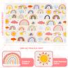 LTKOUGFAM Soft Kids' Rug, Washable Rainbow Weather Design, Non-Slip, 150 x 198 cm view 2