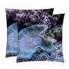 TBOUOBT Pack of 2 Velvet Pillow Covers, Square, Marine Life Coral view 1