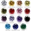 GROWWISH 100 Pcs 1 mm 1.5 mm 2 mm (0.8–2.5 mm) AAAA Round White, Golden Yellow, Violet, Olive, Green, Black and Pink Cubic Zirconia Loose Stones, Violet, 1.0 mm, 100 Pcs view 2