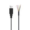 YSJJZRL USB 2.0 Plug, 4-Core + Shielded Bare-Wire Pigtail, Open-End Extension Cable, 5V Charging DIY Connector (15 cm) view 1