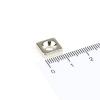 50 Neodymium Block Magnets 10 x 10 x 3 mm, 3.5 mm Hole, Countersunk, N40, 900 g, Nickel-Plated view 3