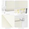 Estika Blackout Roller Blind, No Drilling, 110 x 150 cm Fabric Width, Ecru view 3