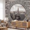 decomonkey Premium New York Photo Wallpaper, 150 x 105 cm, XL, Stone Wall, NY view 2