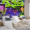 decomonkey Premium Graffiti Photo Wallpaper, 300 x 210 cm, Street Art, Nonwoven view 2