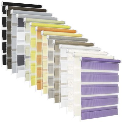 ROLLMAXXX No-Drill Double Roller Blind, Clip-Fix, 85 x 220 cm, Green
