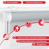 ROLLMAXXX No-Drill Double Roller Blind, Clip-Fix, 85 x 220 cm, Green view 2