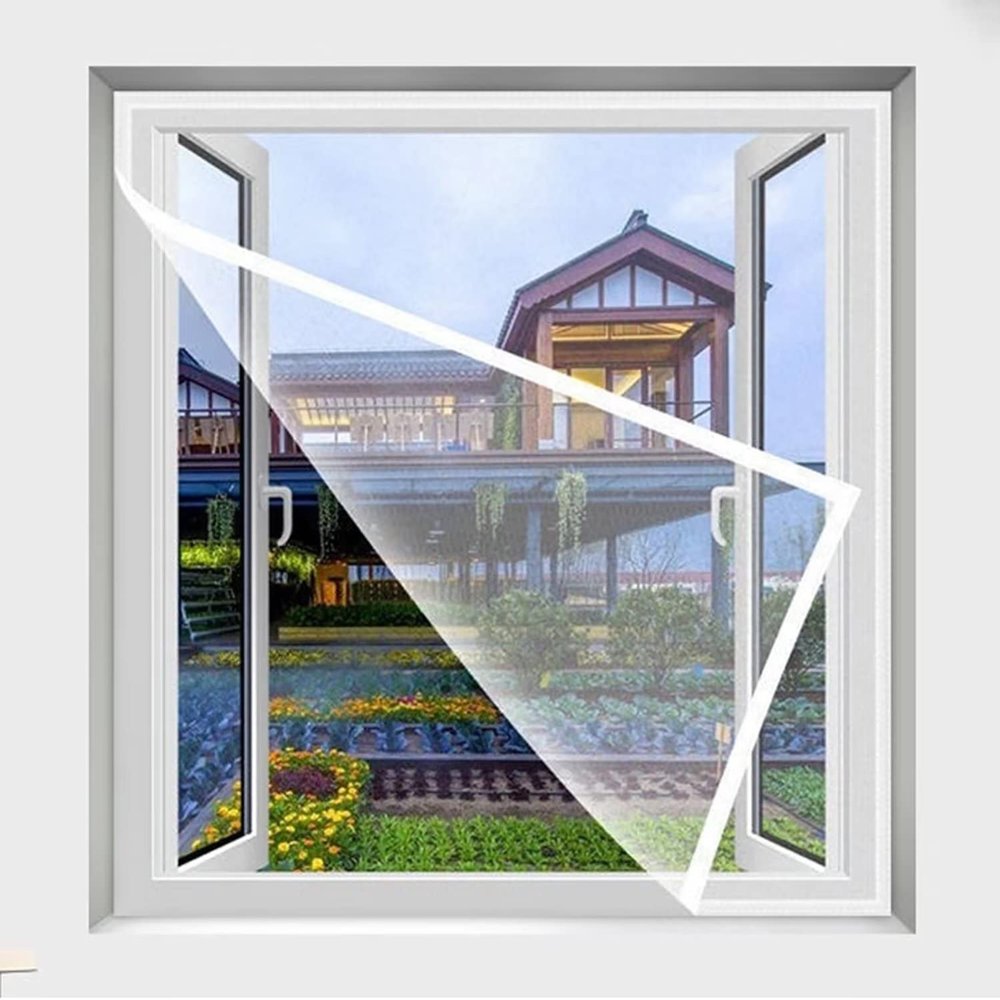 Mosquito Net 50 x 190 cm (19.8 x 74.8 in), Adhesive Window Insect Screen