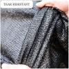 Xrdbfd 60% Shade Net, Windproof Sun Shade Cloth, Black, 1.5 x 4 m (4.9 x 13 ft) view 4