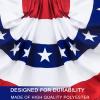 3-Pack USA Flag Banners, Pleated, 90 x 180 cm, Patriotic American Flag Bunting view 3