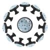TBOUOBT 12-Pack Cabinet Knobs, Navy Blue Anchor Marine Striped Cartoon view 1