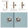 TBOUOBT 4-Piece White Horse Cabinet Knobs view 4