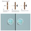 TBOUOBT 4-Pack Cabinet Knobs, Farmhouse Dresser Handles, Sea Planks Starfish Ocean view 4